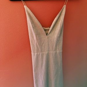 Pink glitter body con dress